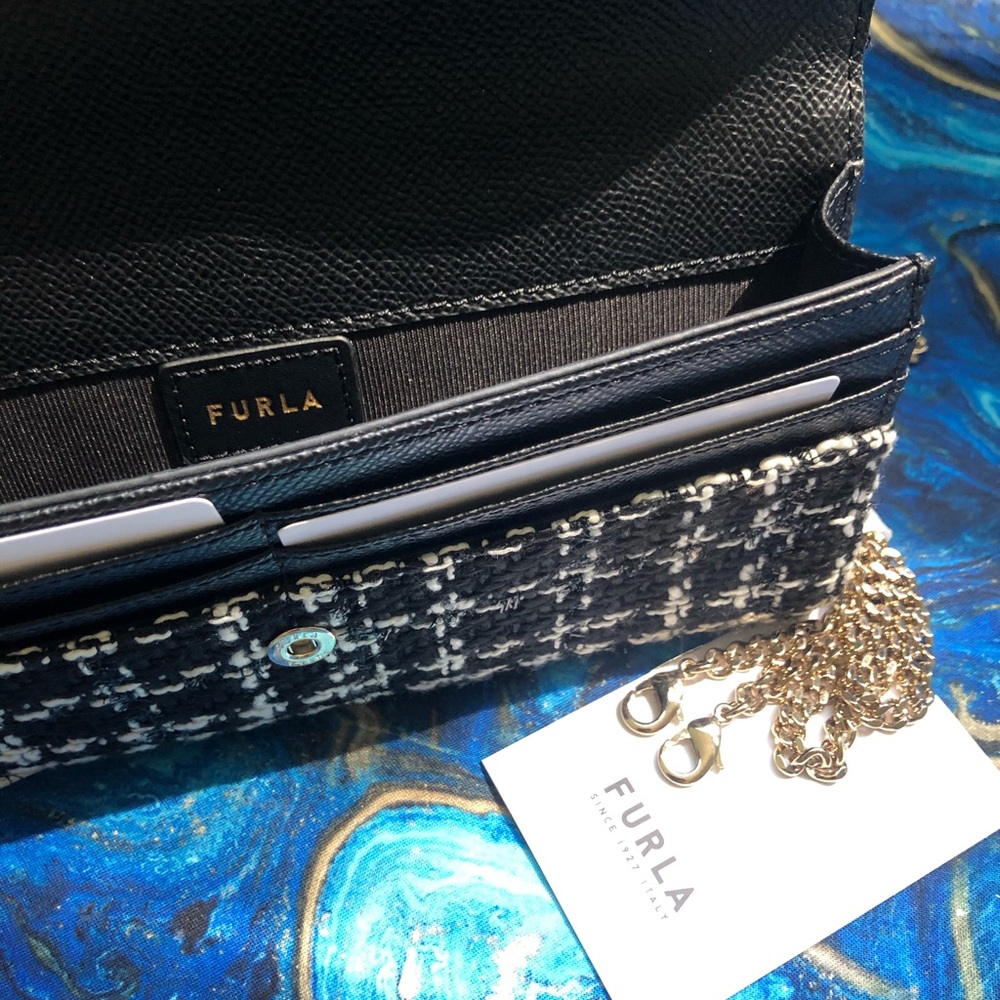 FURLA Circe XL Mini Bag in Toni Nero with Chain - Picture 13 of 14